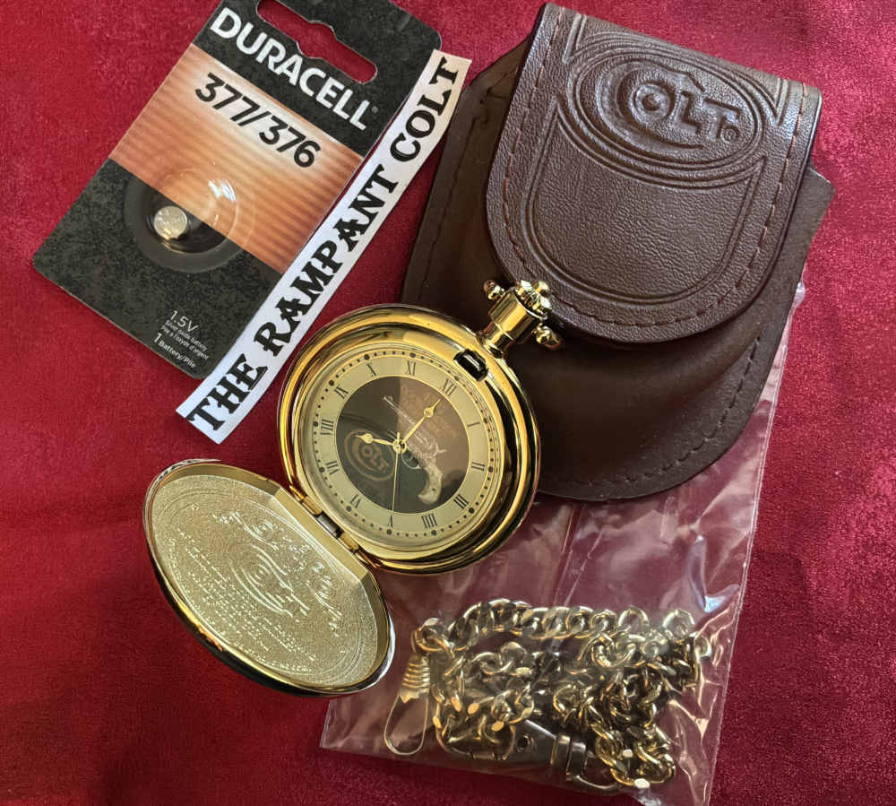 Franklin Mint Colt Lightning Watch Pouch Chain Battery-img-0