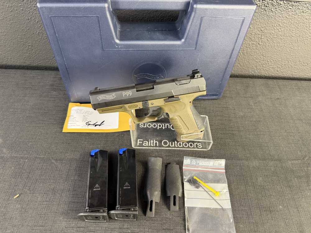 Walther P99 .40 S&W Made in Germany OD Green  Original Box – Rare!-img-1