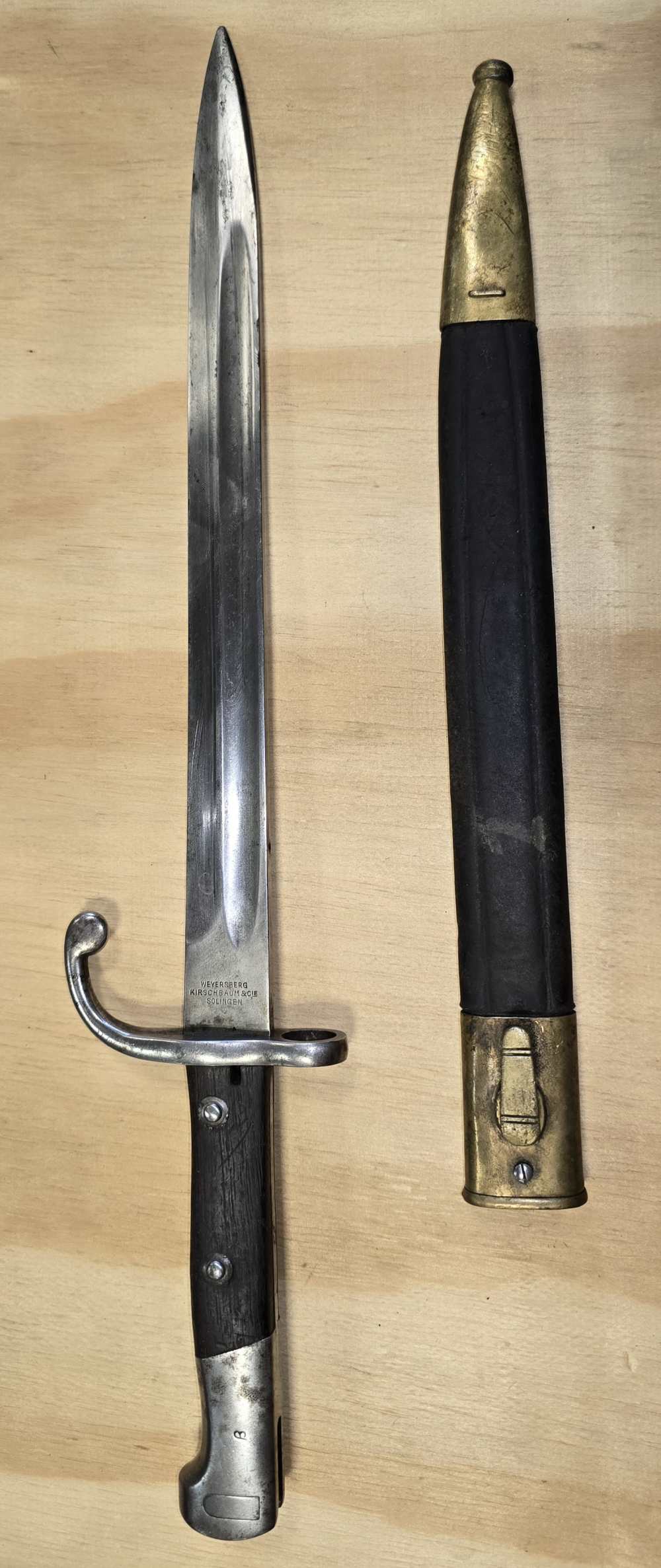 Weyersberg Kirschbaum & Co Solingen German Bayonet & Scabbard-img-0