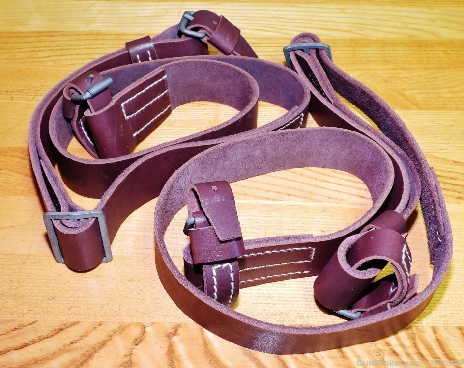 Vintage Soviet 91/30 Leather Rifle Sling Assy.-img-7