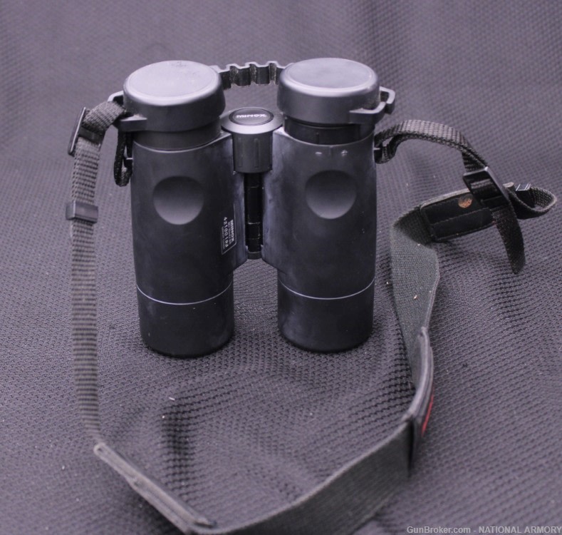 Minox BD 10x42 ALT BR Black Binocular 62 123 W/ Leather Case-img-9