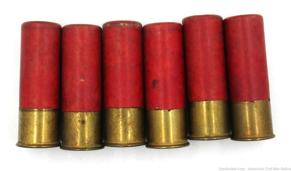 Lot of 6 12 Ga. Meriden Firearms Co. Pointer Shotshells Matching Loads-img-0