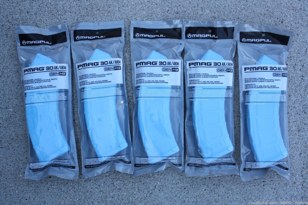 Magpul PMAG 30AK/AKM GEN M3 7.62X39 30 Round NEW (5 Pack)-img-0