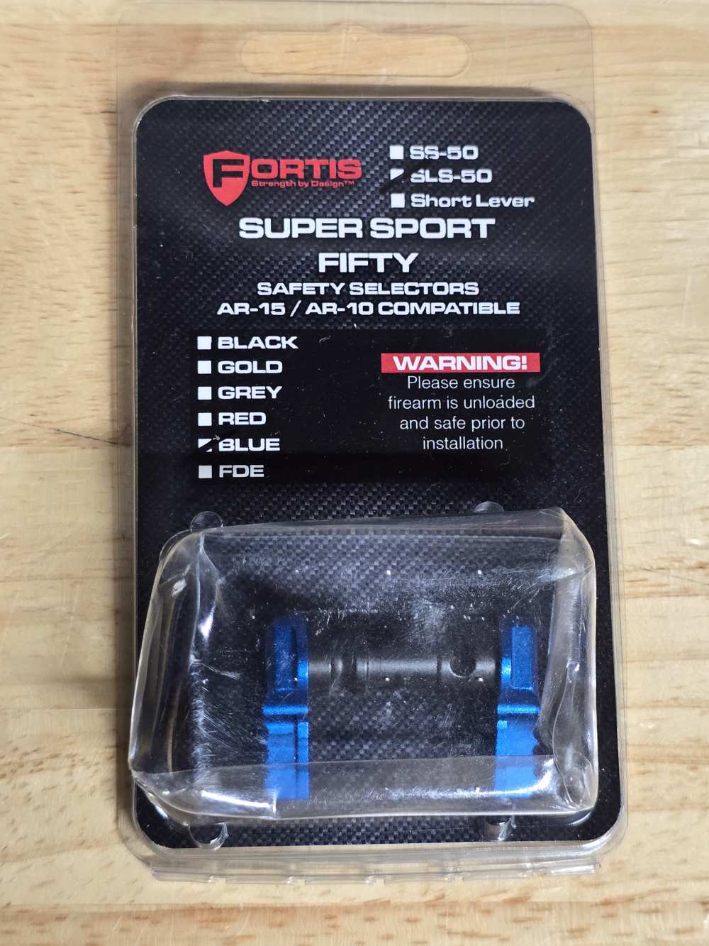 Fortis Manufacturing SLS Fifty Safety Selector BLUE-img-0