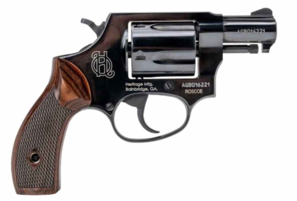 NIB HERITAGE ROSCOE 38SPL 2" FIXED BLACK WOOD In stock and ready to ship-img-0