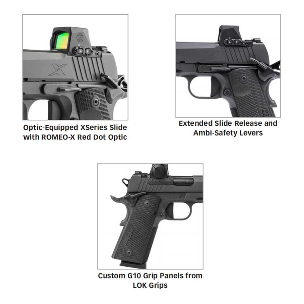 SIG SAUER 1911-X Combo 1911 Pistol + Romeo Red Dot Optic Night Sights SAO-img-8
