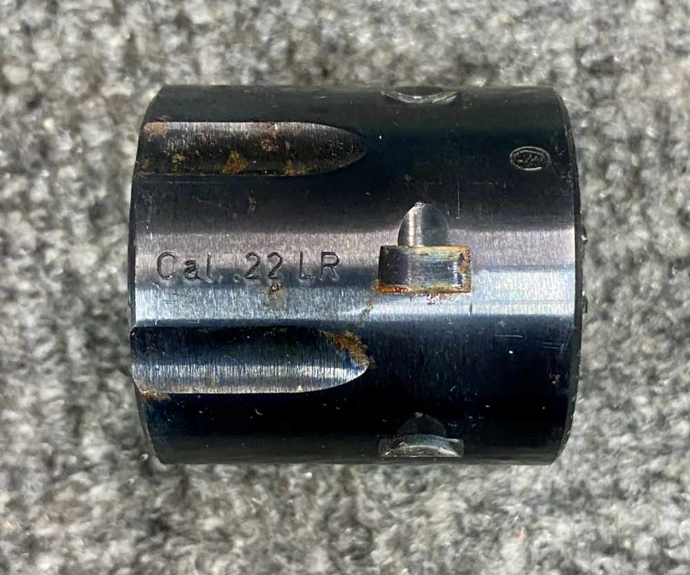 HS German 22 cal SAA .22 LR cylinder, box and papers-img-1