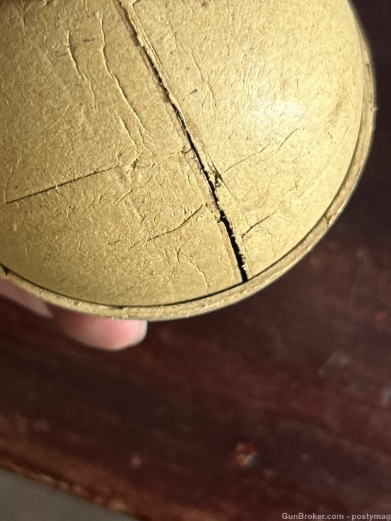 6" FIREWORK SHELL -nesting - MORTAR CANNON BALL  BLACK POWDER PYROTECHNICS -img-5