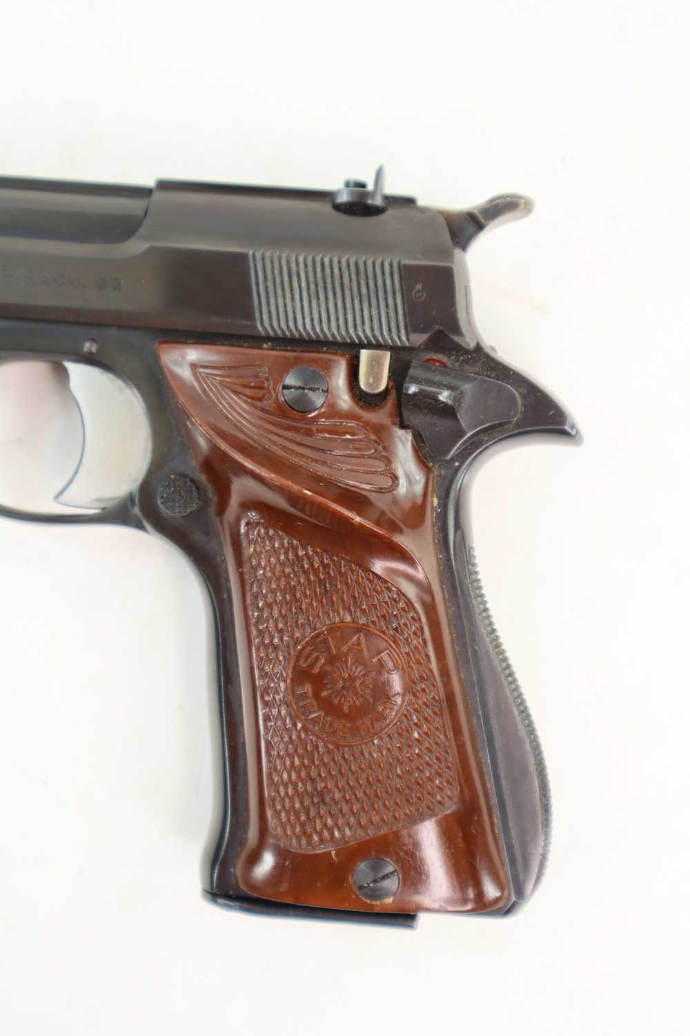 Rare Very Nice Star Model F Target .22 LR Pistol W/ Original Box 7" Barrel -img-8
