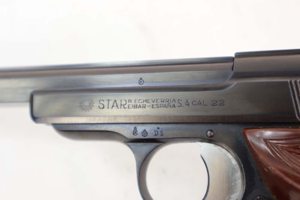 Rare Very Nice Star Model F Target .22 LR Pistol W/ Original Box 7" Barrel -img-13