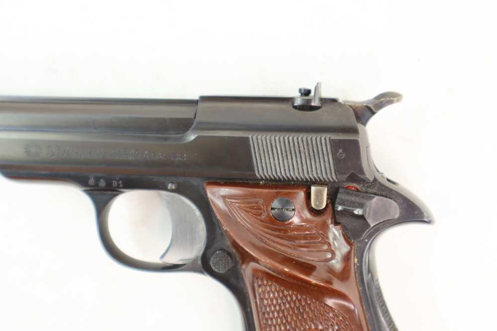 Rare Very Nice Star Model F Target .22 LR Pistol W/ Original Box 7" Barrel -img-9