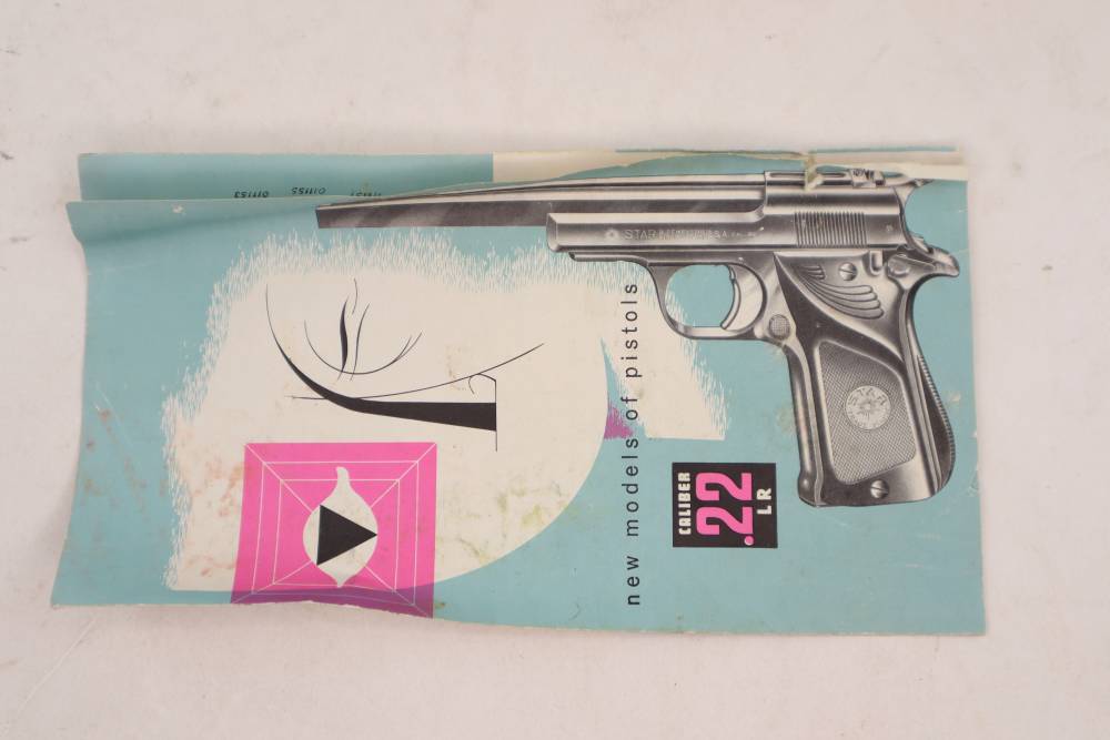 Rare Very Nice Star Model F Target .22 LR Pistol W/ Original Box 7" Barrel -img-4
