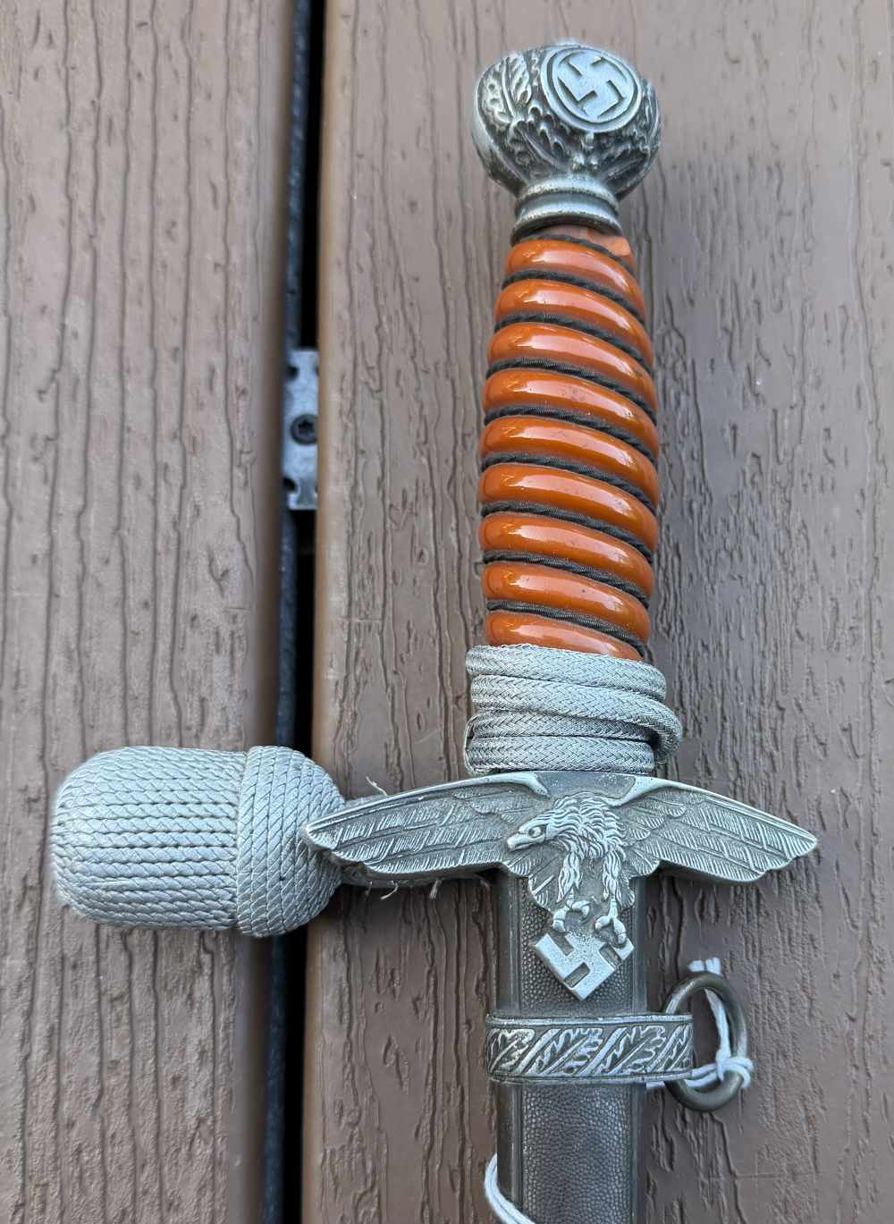 Nice original named German Luftwaffe ww2 dagger Air Force with knot-img-2