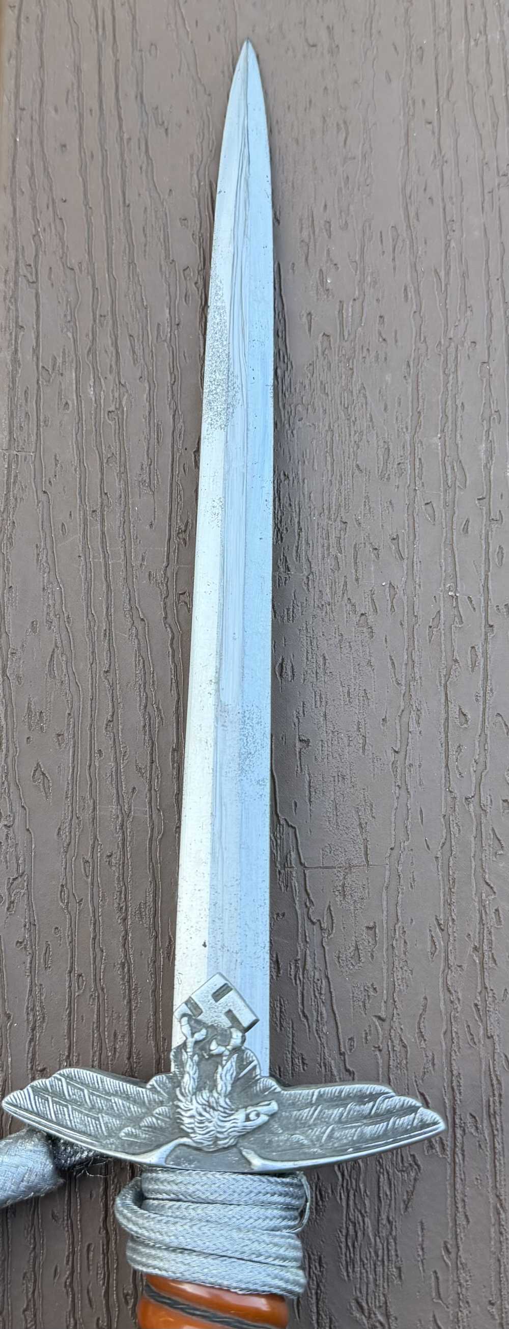 Nice original named German Luftwaffe ww2 dagger Air Force with knot-img-6
