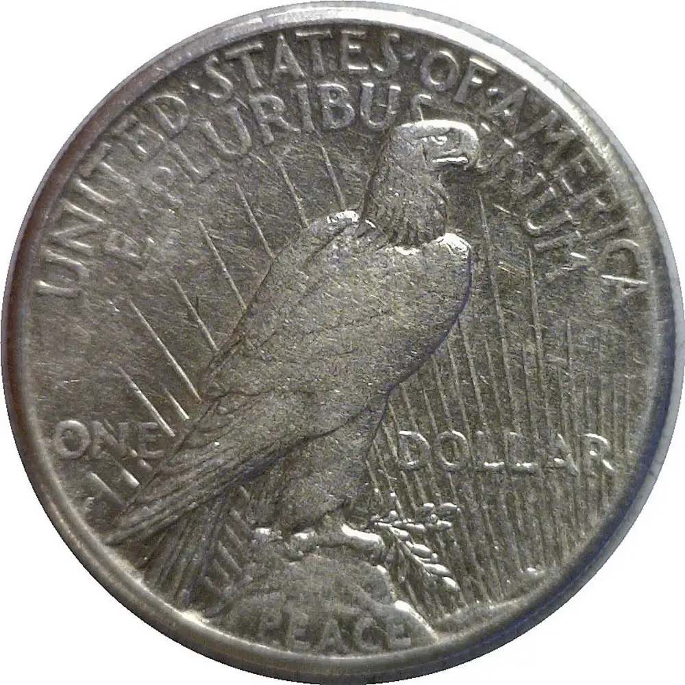 1922 US $1 Silver Peace Dollar Coin -img-1