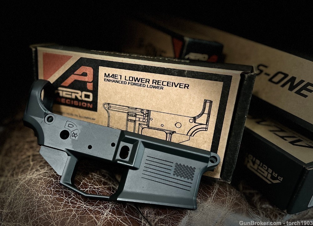 Aero Precision M4E1 FREEDOM Lower Receiver anodized black stripped -img-0