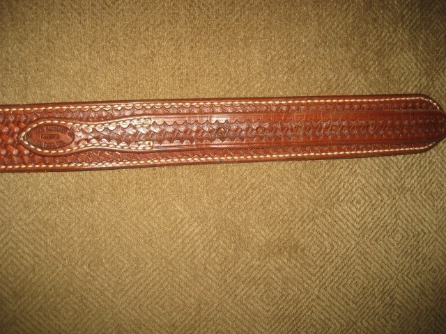 VINTAGE EL PASO SADDLERY RANGER BELT LINED 36" !-img-3