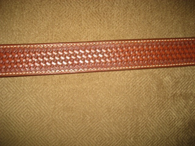 VINTAGE EL PASO SADDLERY RANGER BELT LINED 36" !-img-2