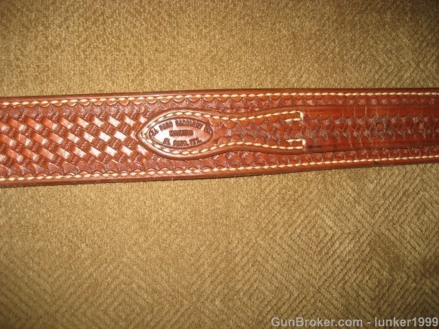 VINTAGE EL PASO SADDLERY RANGER BELT LINED 36" !-img-4