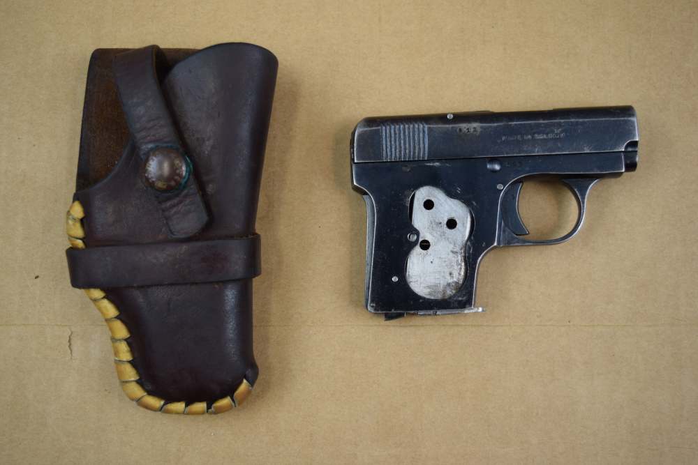 Anciens Etablissement Pieper, 6.35mm (25 ACP), 2" bbl, Belgium Mfg, Fair.-img-0