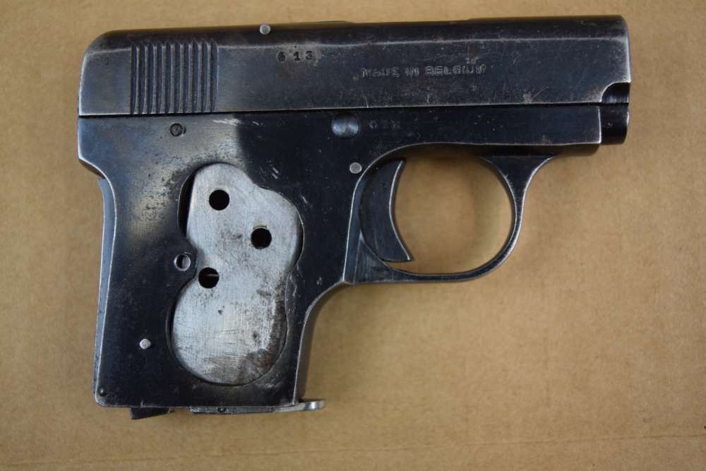 Anciens Etablissement Pieper, 6.35mm (25 ACP), 2" bbl, Belgium Mfg, Fair.-img-2