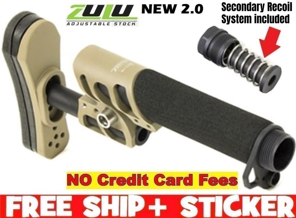 Odin Works ZULU FDE 2.0 Stock + Secondary Recoil System AR15 AR-img-0