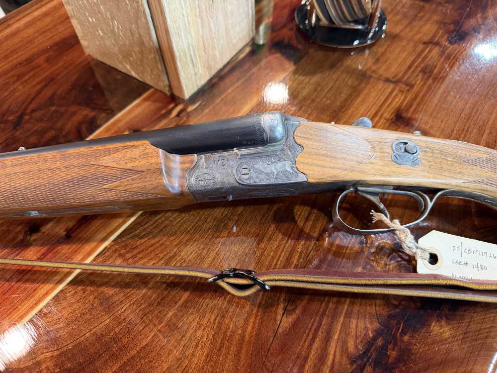 Austrian Drilling with Albanian Wood 16x16/7.7x57 - EXQUISITE! -img-1