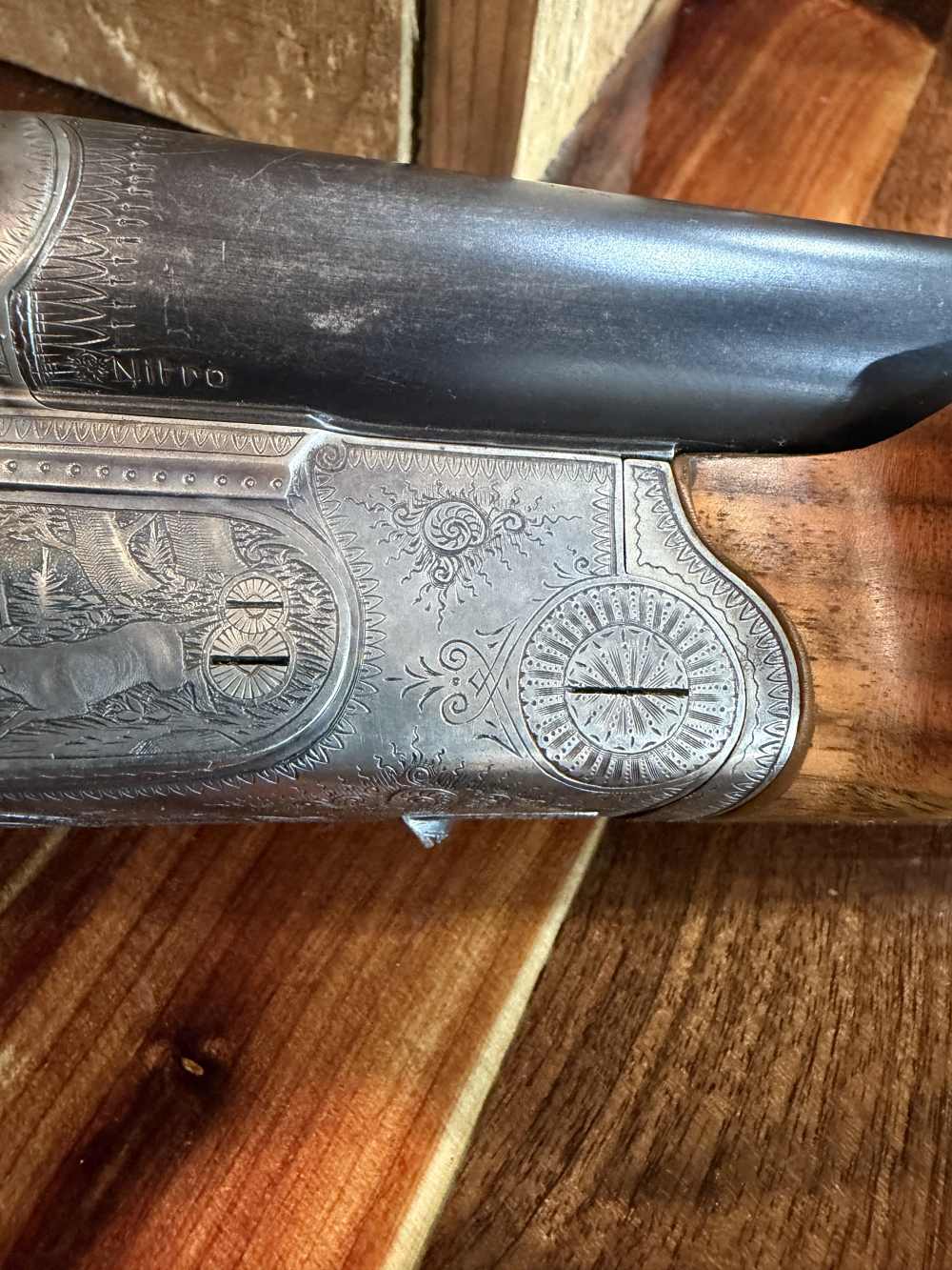 Austrian Drilling with Albanian Wood 16x16/7.7x57 - EXQUISITE! -img-15
