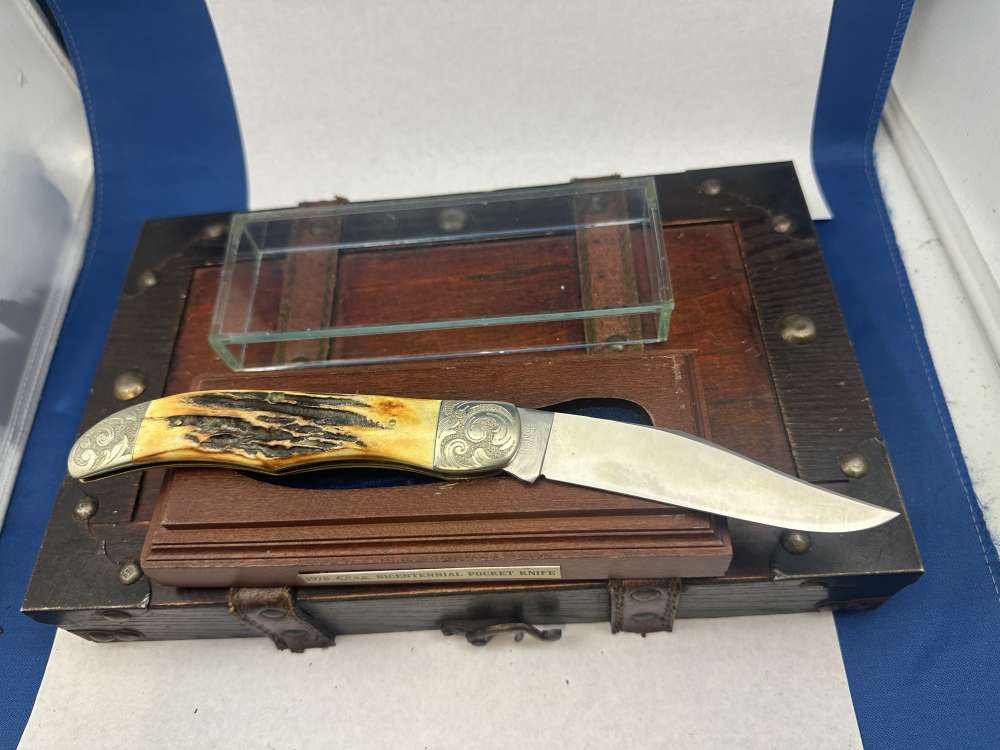 RARE 1976 CASE XX "The American Spirit" Bicentennial 5165 SSP Stag MINT!-img-2