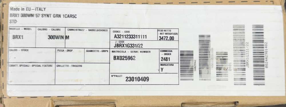 New! Beretta BRX1 .300 Win Mag 22" Barrel Straight Pull Bolt Action -img-7