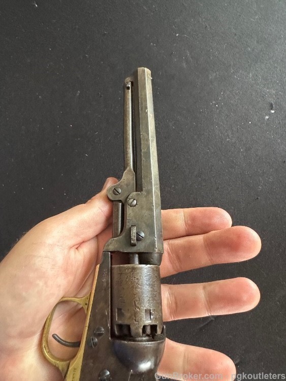 1865 - COLT 1849 POCKET PERCUSSION REVOLVER 6" .31cal-img-32