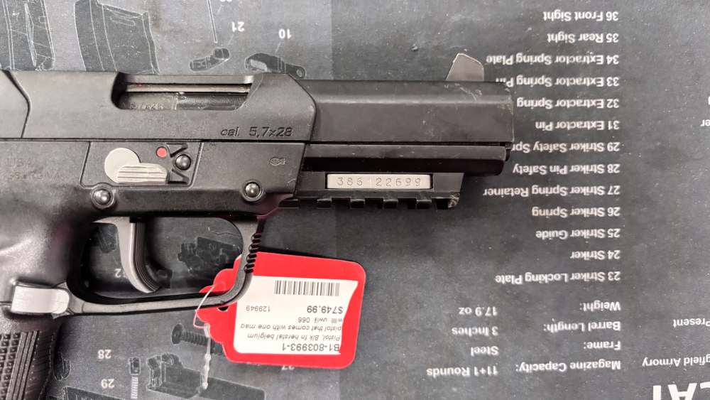 FNH five-seven Gen 1 4.75” 5.7x28mm 20rnd pistol 1 magazine -img-16