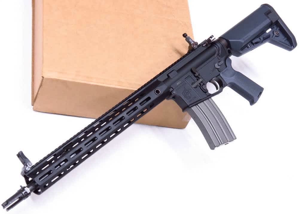 Knights Armament KAC SR-15 KS-4 5.56 NATO AR15 SR15 KS4 Stone Rifle +2 MAGS-img-3