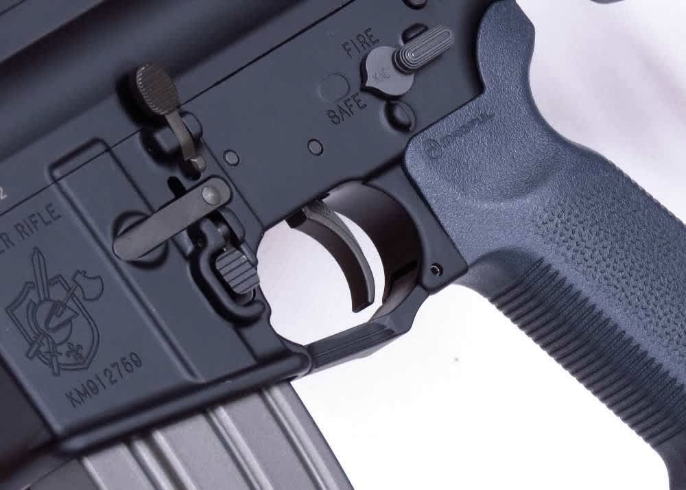 Knights Armament KAC SR-15 KS-4 5.56 NATO AR15 SR15 KS4 Stone Rifle +2 MAGS-img-49