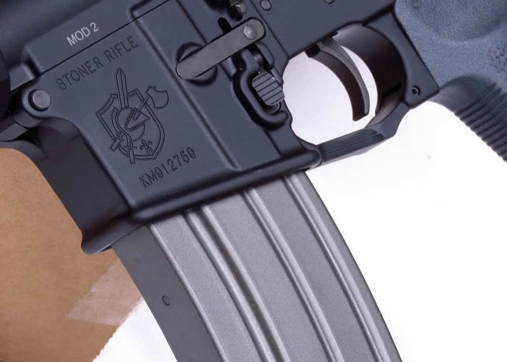 Knights Armament KAC SR-15 KS-4 5.56 NATO AR15 SR15 KS4 Stone Rifle +2 MAGS-img-47
