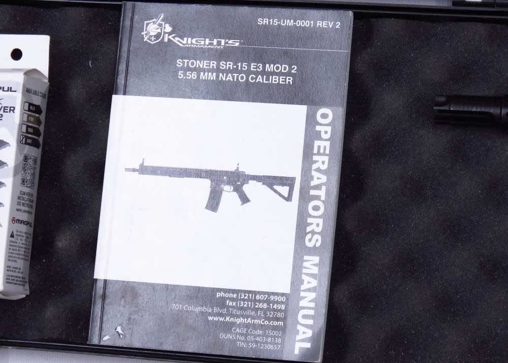 Knights Armament KAC SR-15 KS-4 5.56 NATO AR15 SR15 KS4 Stone Rifle +2 MAGS-img-17