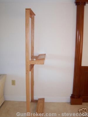 Gun Rack 16 Gun Collectors Display Natural Finish-img-2