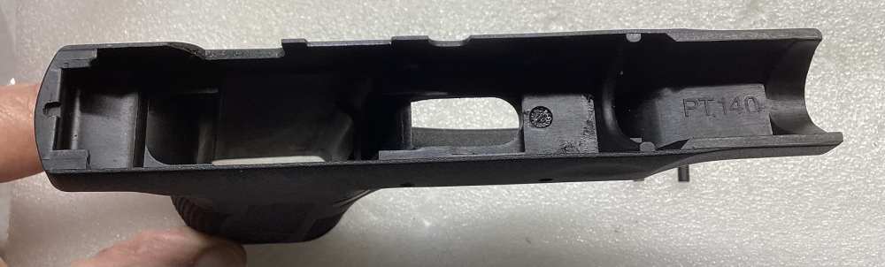 TAURUS PT-140 PRO , 40 S&W Cal , Black HAND GRIP & TRIGGER GUARD HOUSING-img-7
