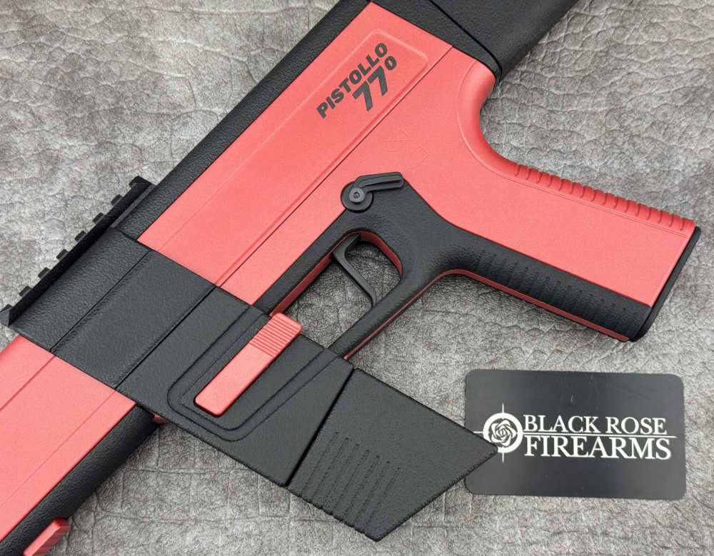 Deluxe Arms Pistollo 77 9mm Pistol Red w/ Arm Brace & Picatinny Rear Rail-img-5