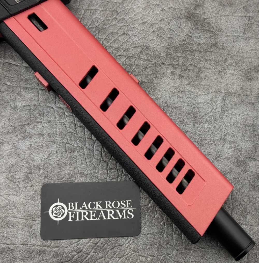 Deluxe Arms Pistollo 77 9mm Pistol Red w/ Arm Brace & Picatinny Rear Rail-img-8