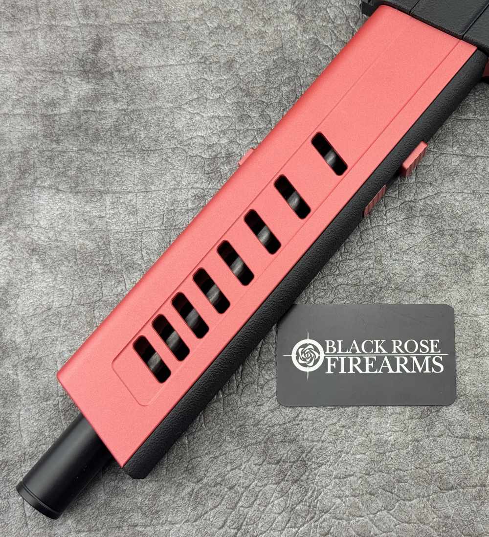 Deluxe Arms Pistollo 77 9mm Pistol Red w/ Arm Brace & Picatinny Rear Rail-img-4