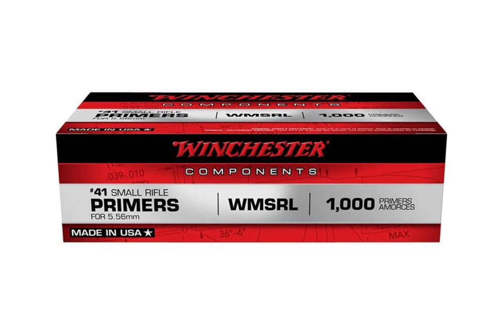 1000 Winchester Small Rifle 5.56 Spec Military #41 Reloading Primers WMSRL-img-1