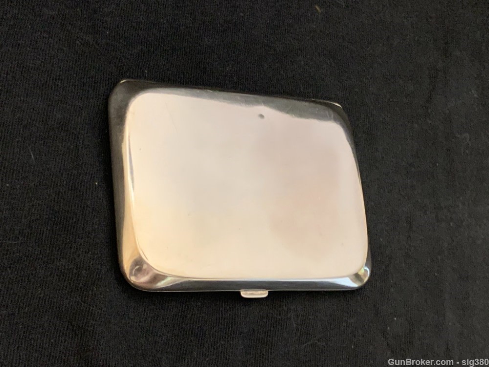 ANTIQUE JB 1912 .800 SILVER WITH GOLD WASH MONOGRAMMED CIGARETTE CASE, 88g-img-2