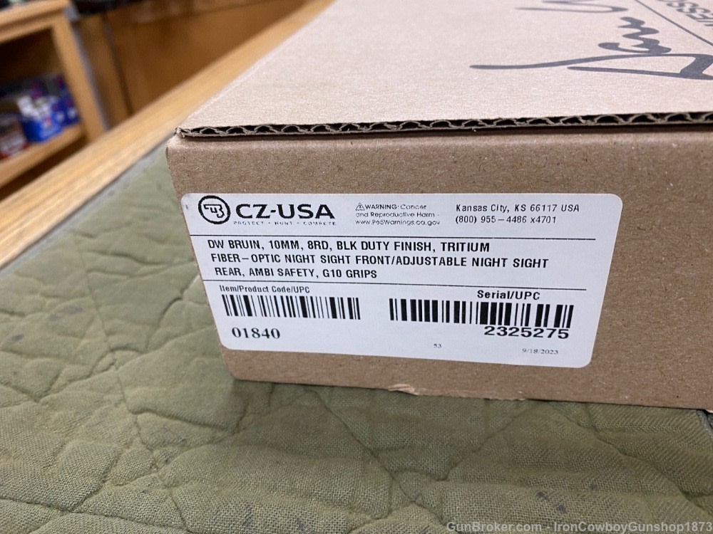 Dan Wesson 01840 Bruin 10mm Auto 8+1 6.03 1911 Long Slide -img-5