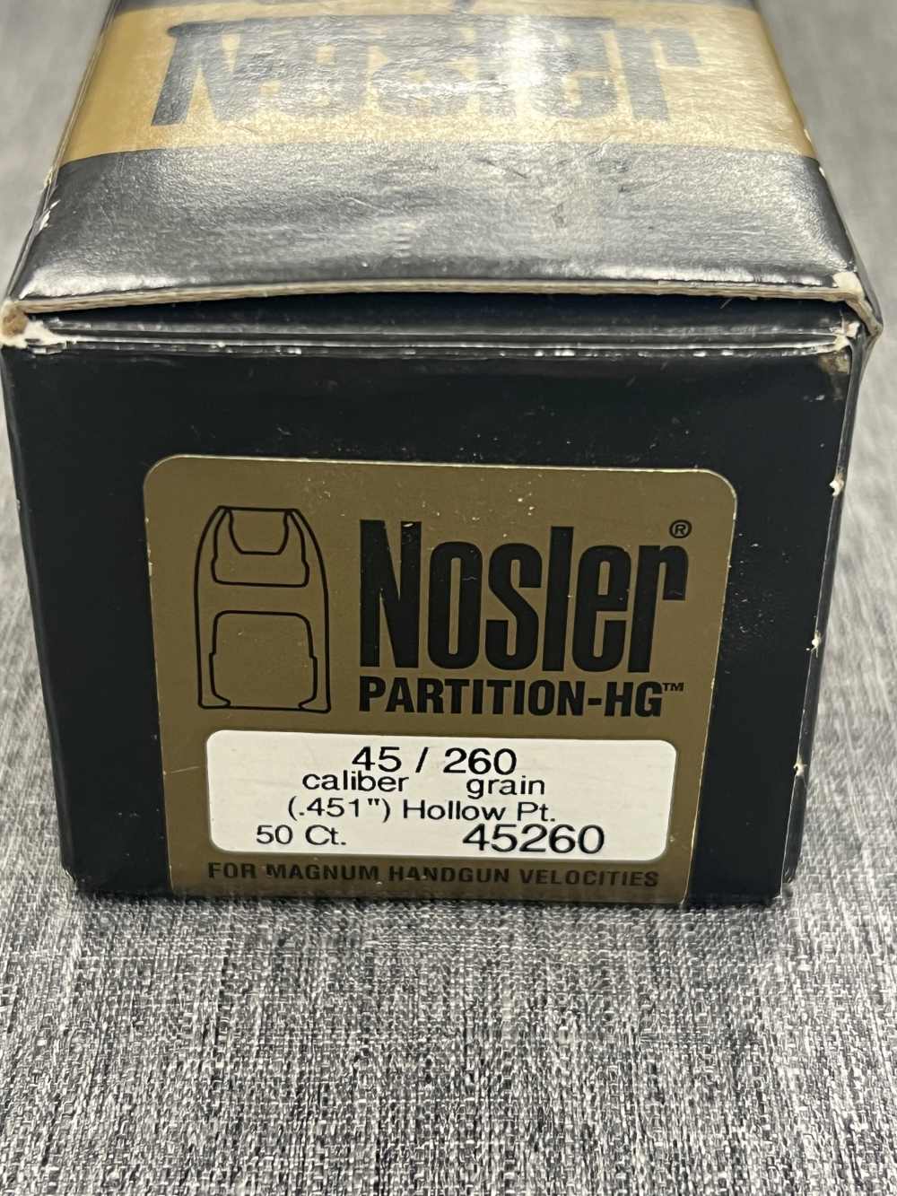 Nosler Partition HG .451 HP 260gr Discontinued 34pc Box-img-0