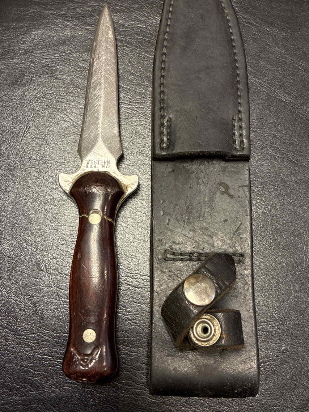 Western USA W77 Boot Knife w/sheath-img-0