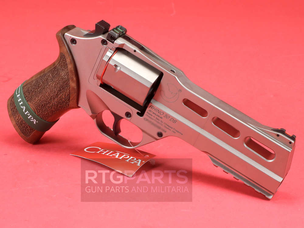 Chiappa White Rhino 50DS DA/SA 357 Magnum 5" Nickle Finish Walnut 340.223-img-1