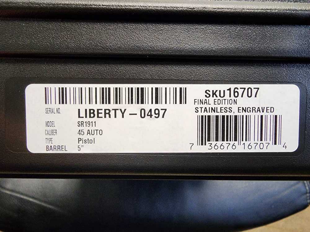 PICS NEW RUGER SR1911 45 5" USA 250TH ANNIVERSARY ENGRAVED 1776 LIMITED 250-img-1