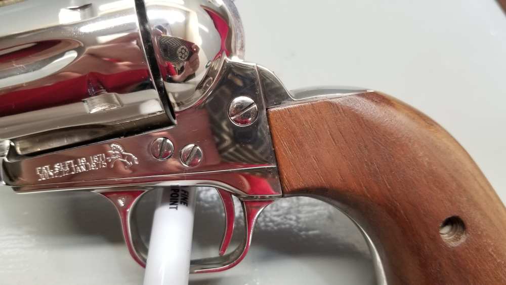1977 3rd Gen Colt Single Action Army .45lc 7.5" Nickel W/Display Case WOW! -img-6