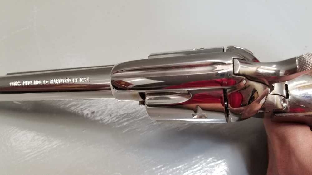 1977 3rd Gen Colt Single Action Army .45lc 7.5" Nickel W/Display Case WOW! -img-33